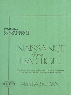cover image of Naissance d'une tradition
